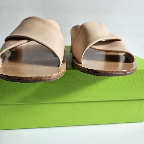 Everlane Baby pink leather slides, size 8 - Picture 2 of 7
